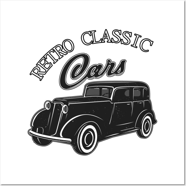 Retro Classic Cars Wall Art by letnothingstopyou